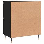 vidaXL Buffet Noir 60x35x70 cm Bois d'ingénierie
