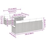 vidaXL Ensemble de Canapé de Jardin 8 Pièces Beige et crème Moyen
