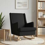 vidaXL Chaise à bascule Noir 62 x 80 x 85 cm tissu