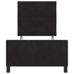 vidaXL Cadre de Lit Noir 100x200 cm en Velours