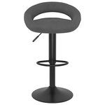 vidaXL Tabourets de bar lot de 2 gris foncé velours