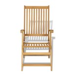 vidaXL Ensemble à manger de jardin 9 Pièces Bois de teck massif