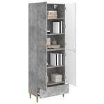 vidaXL Ensemble de Meubles 2 Pièces Gris béton Bois d'ingénierie