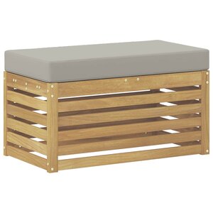 vidaXL Banc de Jardin Bois d'Acacia Massif Blanc