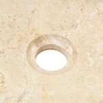 vidaXL Lavabo 40 x 12 cm Marbre Crème