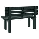 vidaXL Banc de jardin vert 110x52x71 cm polypropylène