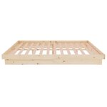 vidaXL Cadre de lit sans matelas bois massif