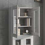 vidaXL Armoire murale suspendue Sonoma gris 69 5x34x90 cm