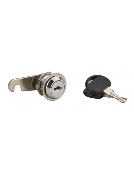 THIRARD - Batteuse avec came pour boîte aux lettres  nickel  longueur 20mm  2 clés - THIRARD