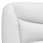 vidaXL Cadre de lit sans matelas blanc 100x200 cm similicuir