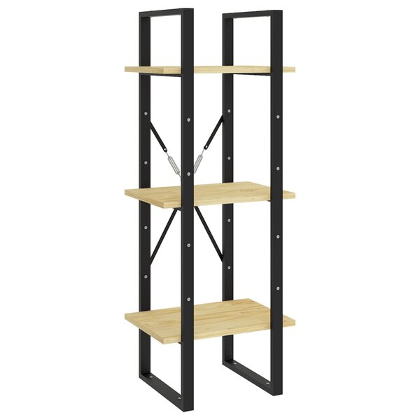 vidaXL Bibliothèque à 3 niveaux 40x30x105 cm Bois de pin massif