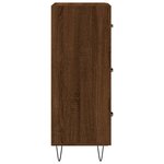 vidaXL Buffet Chêne marron 34 5x34x90 cm Bois d'ingénierie