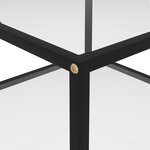 vidaXL Table basse Transparent 60x60x35 cm Verre trempé