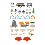 Brio World Circuit Voyageur Smart Tech Sound - Coffret 37 pieces - Circuit de train en bois - Ravensburger - Des 3 ans - 33972