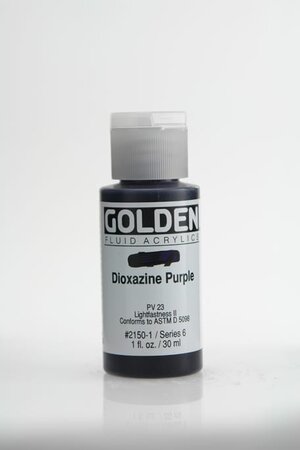 Peinture Acrylic FLUIDS Golden VI 30ml Pourpre Dioxazine