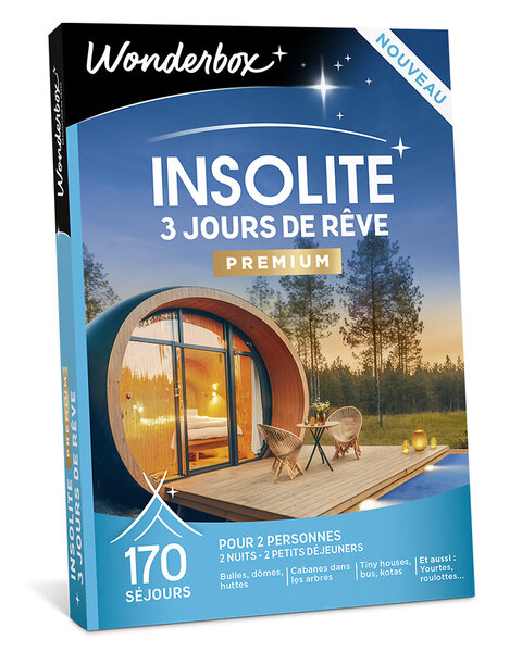 Coffret cadeau - WONDERBOX - INSOLITE - 3 jours de rêve