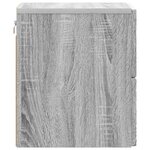 vidaXL Cabinet de chevet mural Sonoma gris 34 5 x 33 x 40 cm