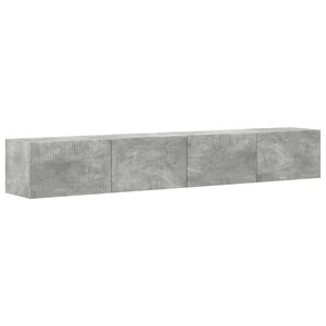 vidaXL Meuble TV mural 2 Pièces Béton 60 x 31 x 29.5 cm Bois d'ingénierie