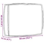 vidaXL Coussin Noir 50 x 40 x 12 cm Tissu Oxford