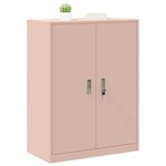 vidaXL Armoire de rangement Rose 80 x 40 x 105 cm Acier
