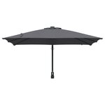 vidaXL Parasol de jardin Anthracite 248.5 x 247.5 x 160 cm tissu