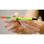Boîte de 8 stylos Feutre Fibre Combinable Link-It 1,0 assorti Étui chevalet SCHNEIDER