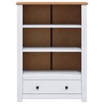 vidaXL Bibliothèque Blanc 80x35x110 cm Pin massif Assortiment Panama