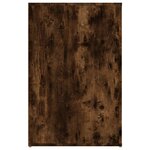 vidaXL Bureau Chêne fumé 100x49x75 cm Bois d'ingénierie