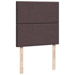 vidaXL Sommier à lattes de lit avec matelas Marron foncé 100x200 cm