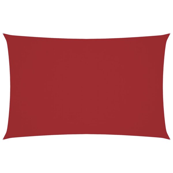 vidaXL Voile de parasol tissu oxford rectangulaire 4x7 m rouge