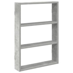 vidaXL Étagère murale gris béton 43x9x60 cm bois d'ingénierie