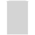 vidaXL Bureau Blanc brillant 100x50x76 cm Bois d’ingénierie