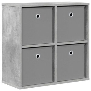 vidaXL Buffet Gris béton 59 5 x 27 x 57 cm