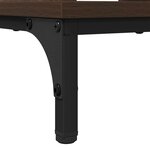 vidaXL Table basse Chêne marron 90 x 49 x 46 cm Bois d'ingénierie