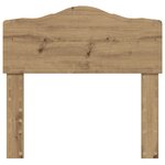 vidaXL Tête de lit Chêne artisanal 80 cm Bois d'ingénierie
