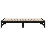 vidaXL Lit coulissant 2x(90x190) cm Bois de pin massif