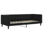 vidaXL Lit de repos noir 90x190 cm velours