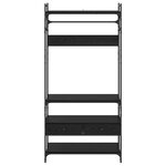vidaXL Armoire Chêne noir 89 x 39 x 184.5 cm Bois d'ingénierie