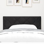 vidaXL Tête de lit LED Noir 90 cm Cuir synthétique