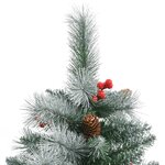 vidaXL Sapin de Noël artificiel avec pommes de pin et baies 210 cm