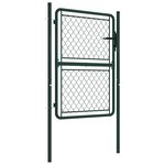vidaXL Portillon Acier 100 x 150 cm Vert