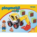 Playmobil 70125 - playmobil 1.2.3 - pelleteuse