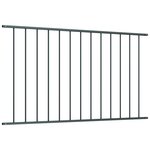 vidaXL Panneau de clôture Acier enduit de poudre 1 7x1 25 m Anthracite