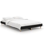 vidaXL Cadre de lit sans matelas noir 120x190 cm bois d'ingénierie