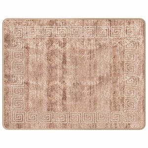 vidaXL Coureur de Tapis MARSA Blanc 80 x 100 cm Polyester et PVC