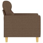 vidaXL Fauteuil Marron 60 cm Tissu