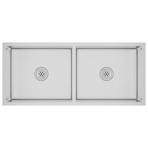 vidaXL Évier de cuisine fait main Acier inoxydable