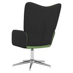 vidaXL Chaise de relaxation Vert clair Velours et PVC