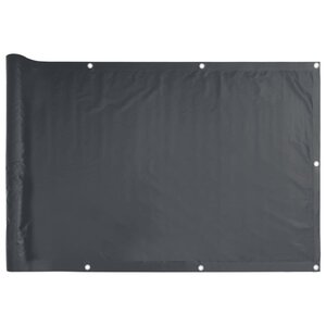 vidaXL Écran d'intimité de balcon anthracite 700x90 cm PVC