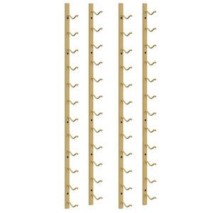 vidaXL Casier à vin mural pour 12 bouteilles 2 Pièces Doré Fer